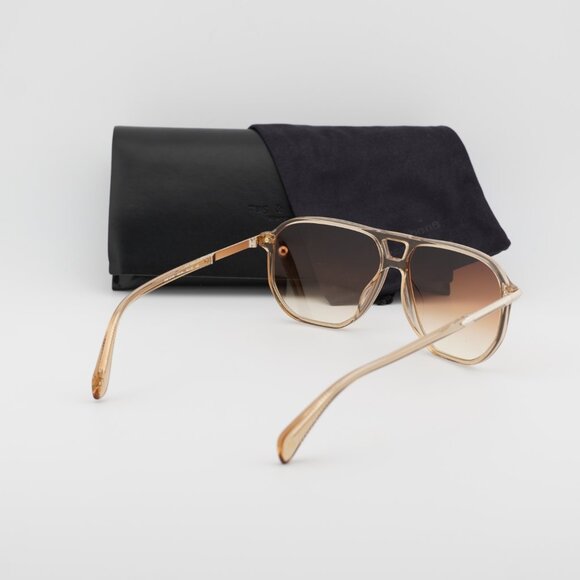 Rag & Bone RNB1074/S 010A N4 Aviator Sunglasses - Beige/Gold/Brown - Picture 10 of 10